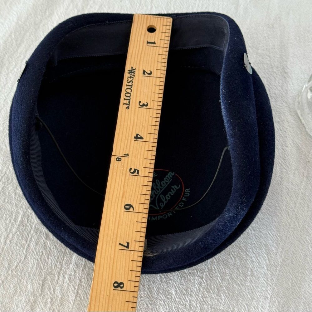 Vintage Peach bloom Velour Hat - Picture 5 of 7